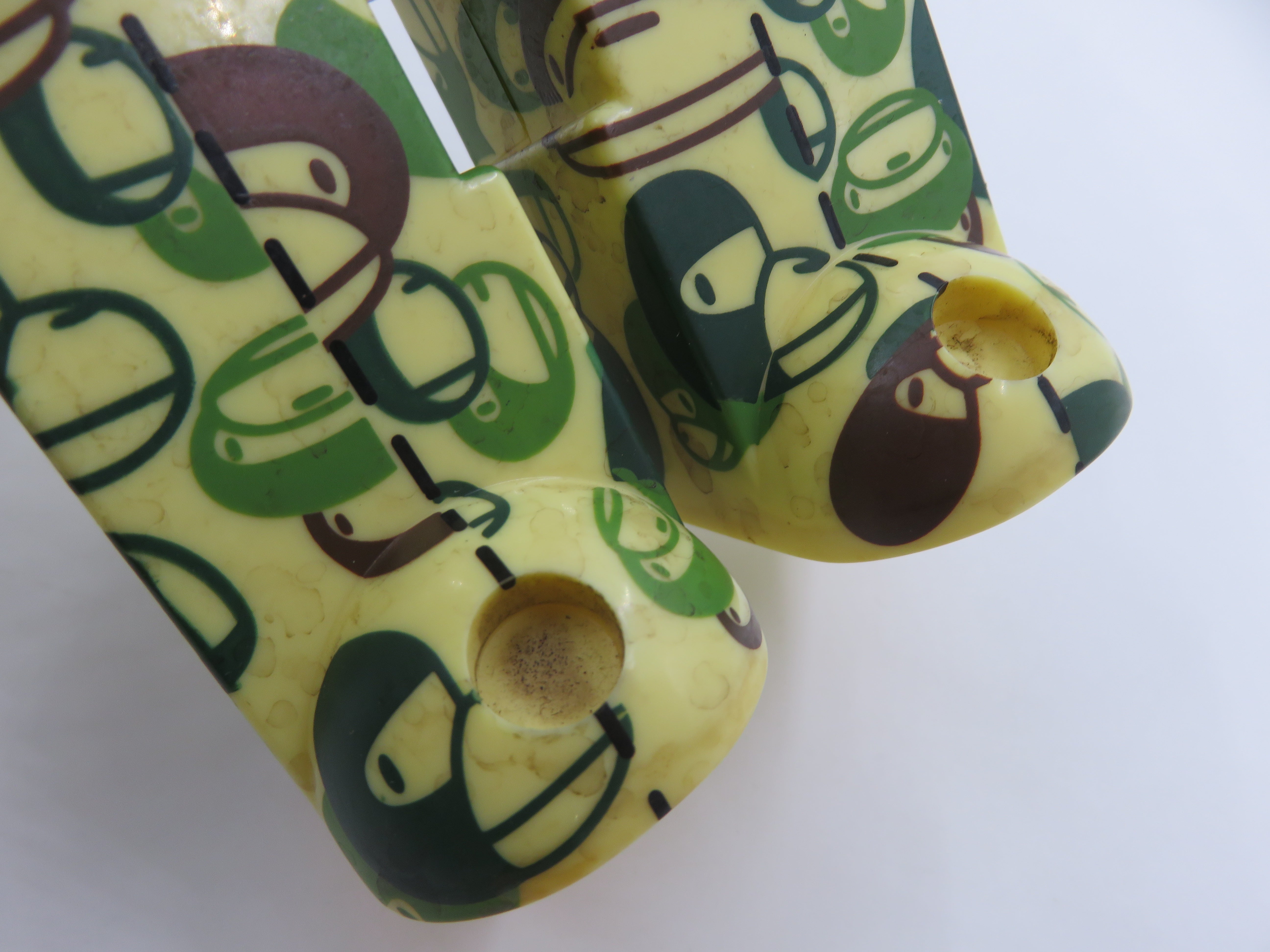 BEARBRICK Green Milo Bape Play 400% Figure Medicom Toy (2007) Bathing Ape Art Toy